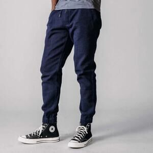 Taylor Stitch NWT Men's Après Pants in Rinsed Sashiko Blue Size Large